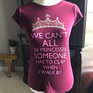 Bella Princess Teeshirt Burgundy Medium